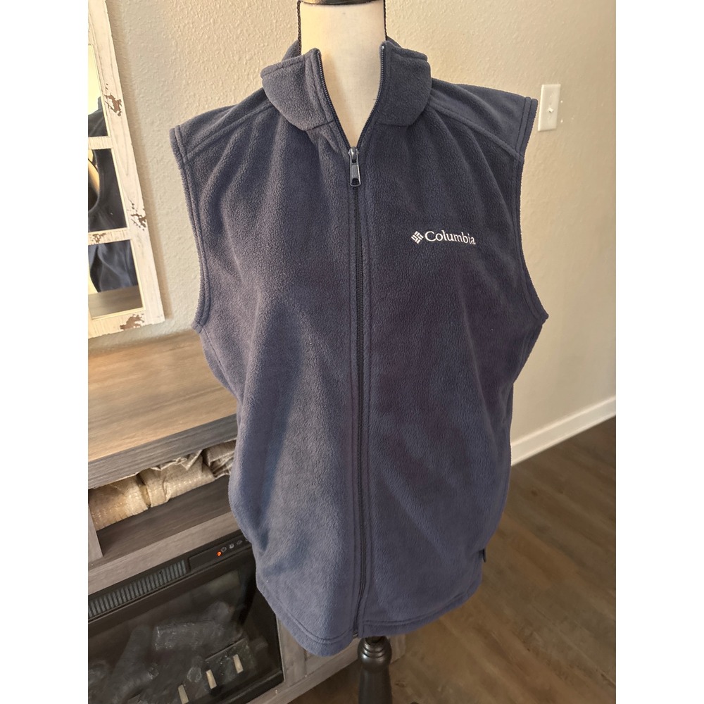 Columbia men's medium vest blue‎ sleeveless